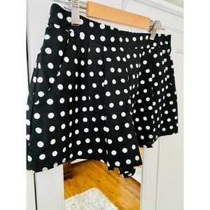 Polka Dot Black and White Shorts